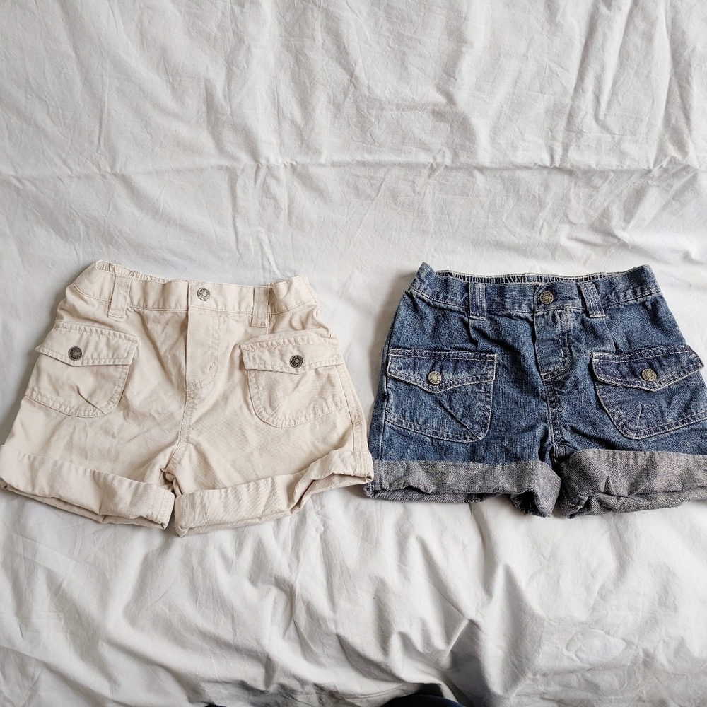 Like new Carter's girl jean shorts size 6X